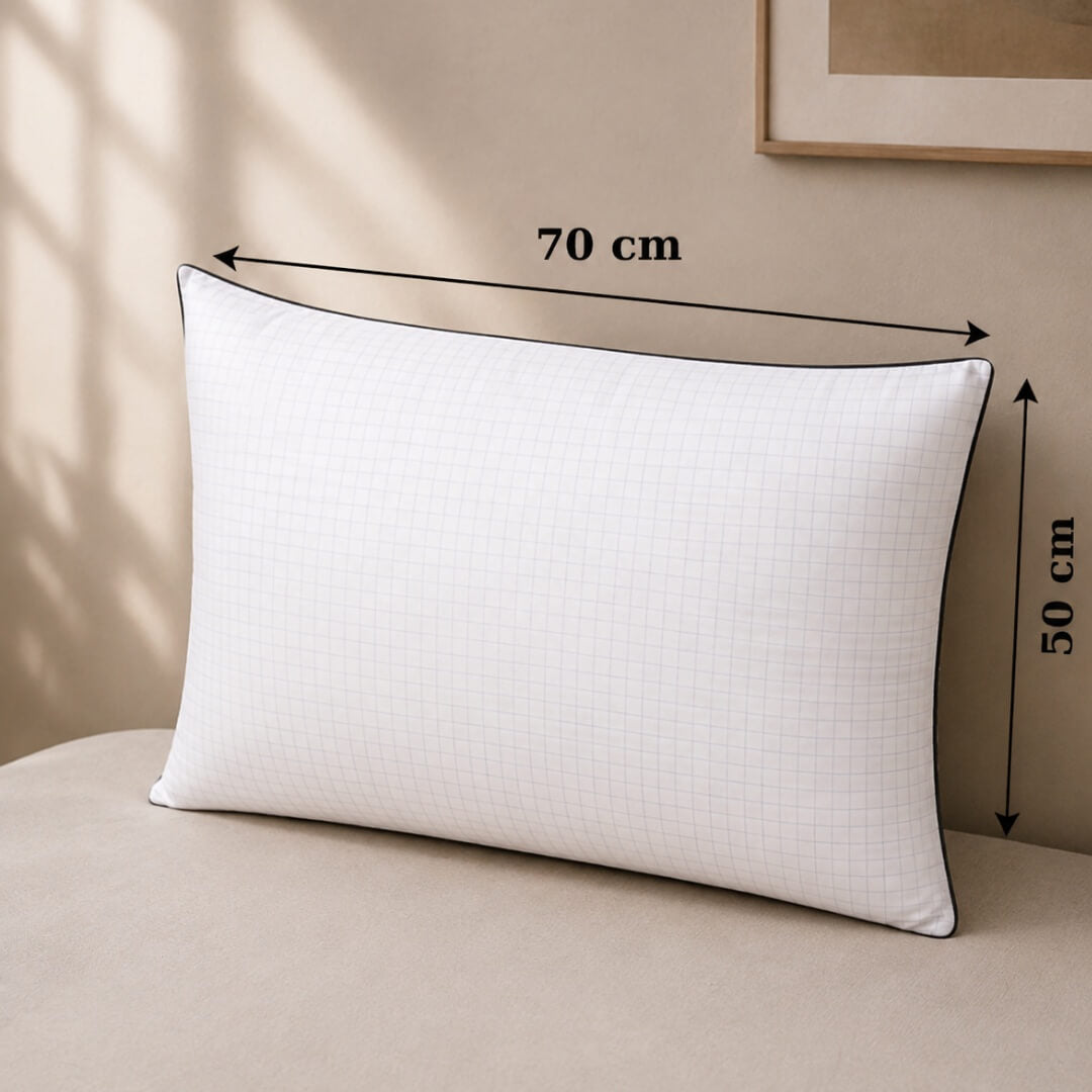 Set 2 Perne Antistres Albe 50/70 cm