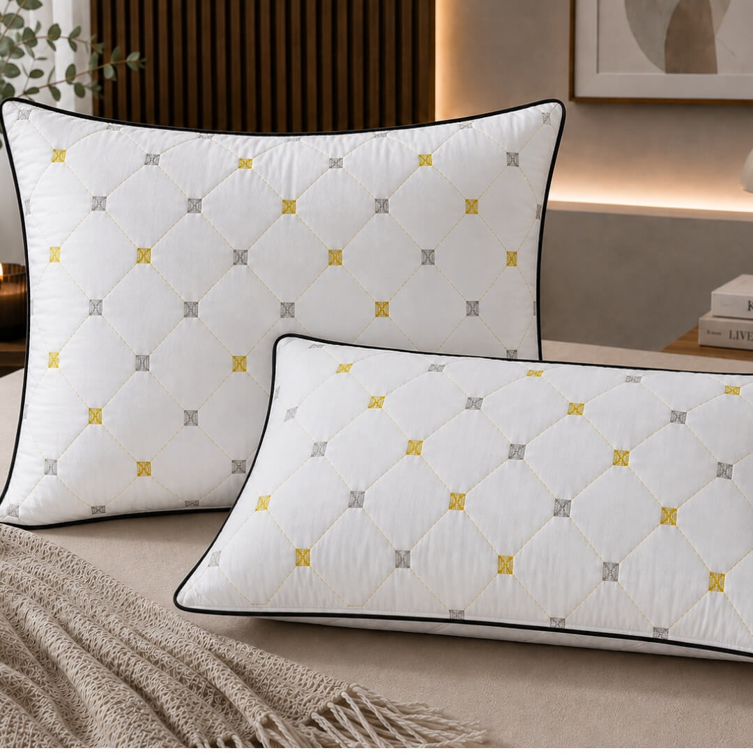 Set 2 Perne Brodate Matlasate 50/70 cm