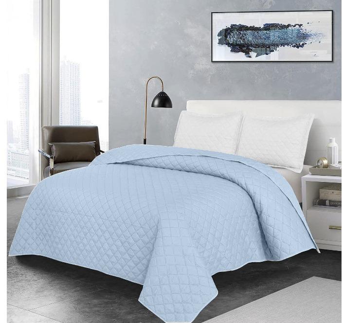 Cuvertura matlasata 200/220 Bleu deschis