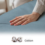 Cearceaf bumbac cu elastic bleu
