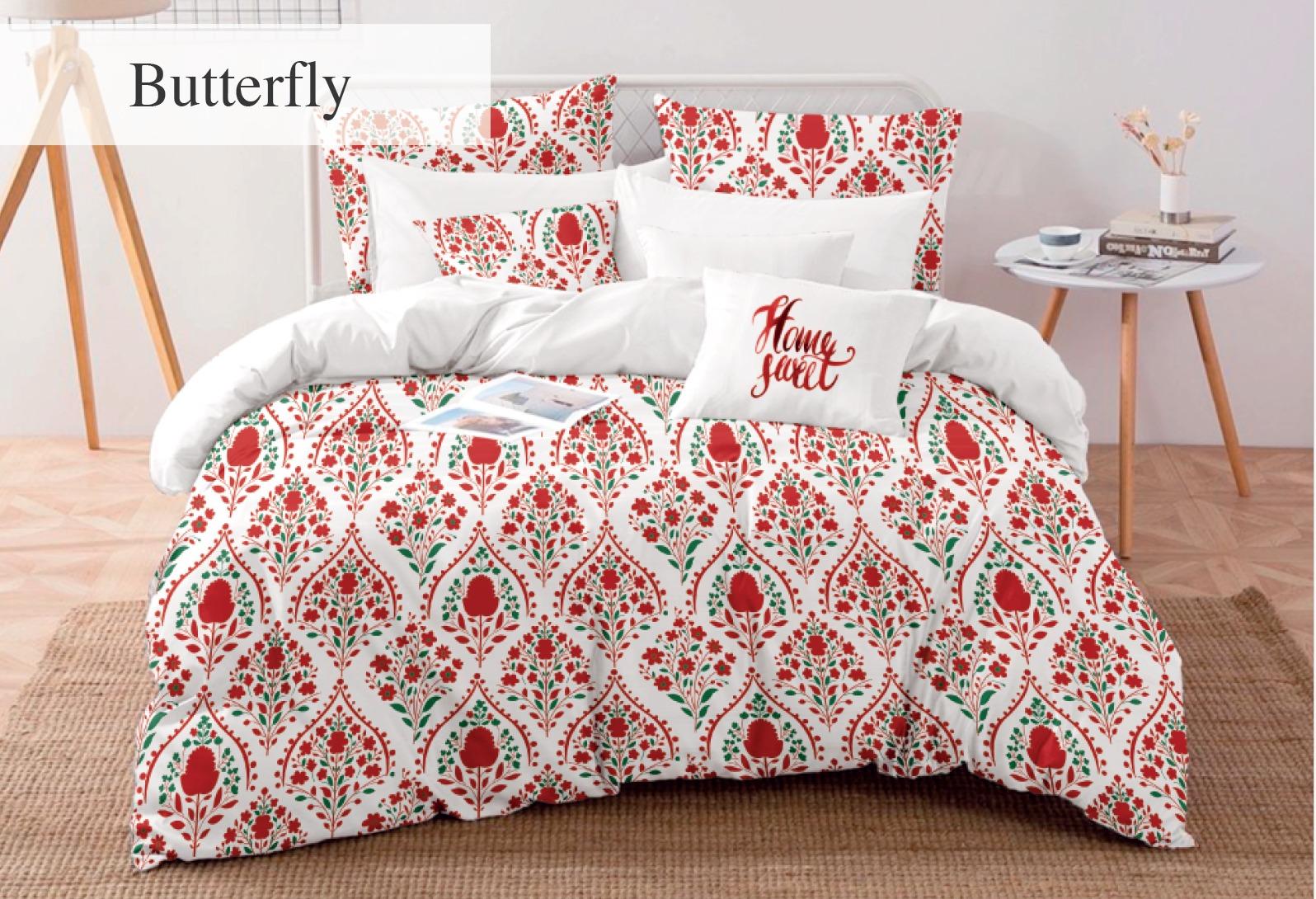 Lenjerie 2 Persoane Polycotton Butterfly