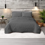 Cuvertură de pat din catifea 200×220 cm + 2 fețe de pernă Gri