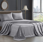 Lenjerie Damasc Polycotton 2 Persoane Gri