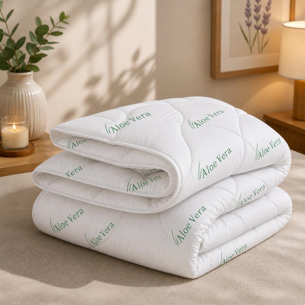 Pilota iarna Aloe Vera ,350g/mp ,140x210 cm