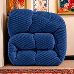 Pilotă matlasată Cocolino bleumarin 200 × 220 cm, pliată