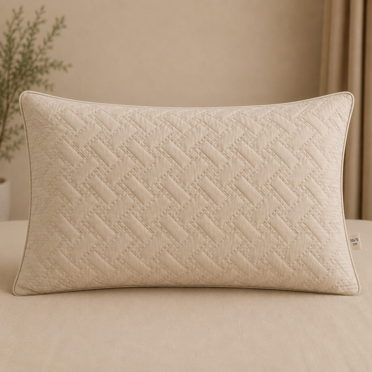 Set 2 Perne Matlasate Sweet 50x70 cm - Bej
