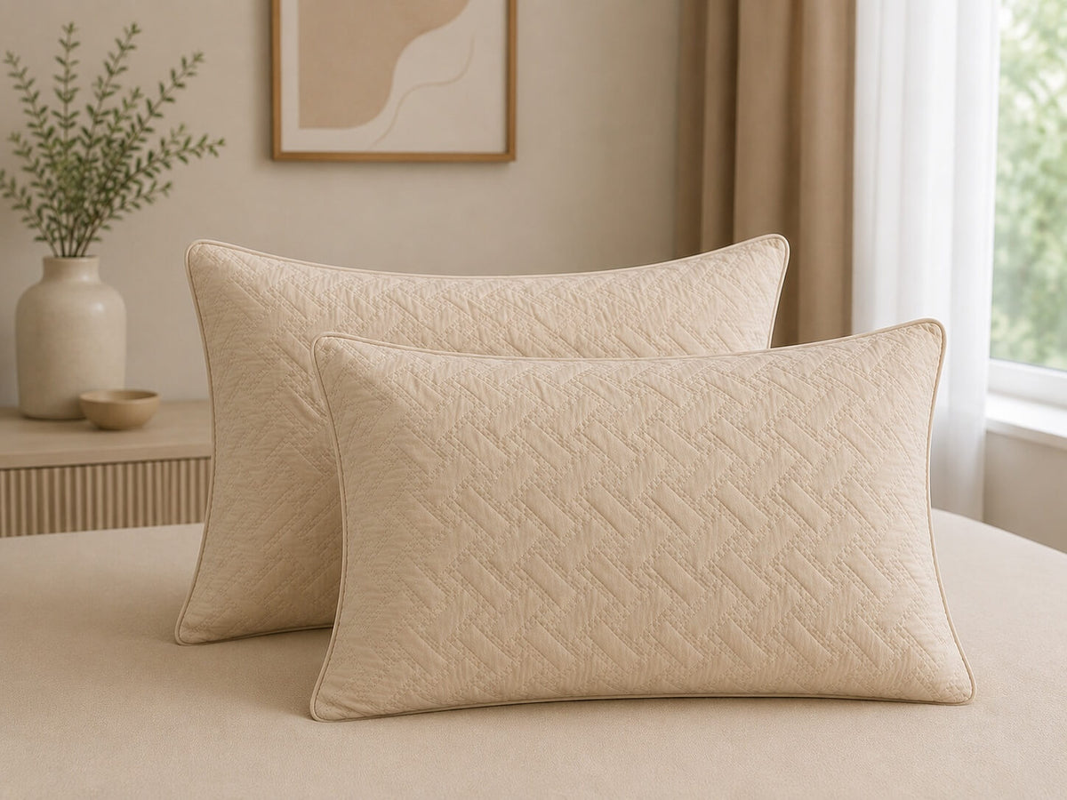 Set 2 Perne Matlasate Sweet 50x70 cm - Bej