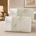 Set 2 perne Memory Trilly Aloe Vera 40x70 cm – imagine principală