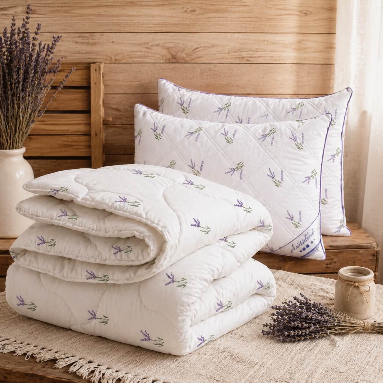 Set Pilota 200/220 cm +2 Perne 50/70 cm Lavender