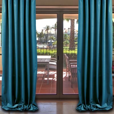 Set 2 draperii, 140x245cm, Lux Catifea 335gr/mp,Turcuaz